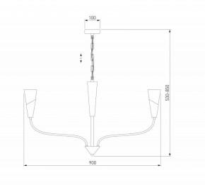 Подвесная люстра Eurosvet Rhyton 60167/8 латунь в Уфе - ufa.ok-mebel.com | фото 6