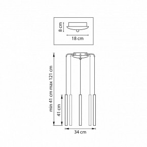 Подвесная люстра Lightstar Tubo L5T747247 в Уфе - ufa.ok-mebel.com | фото 3