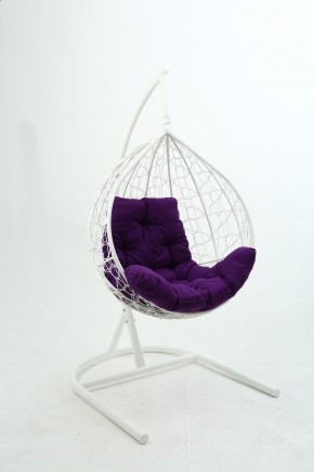 Подвесное кресло Бароло (белый/фиолетовый) в Уфе - ufa.ok-mebel.com | фото