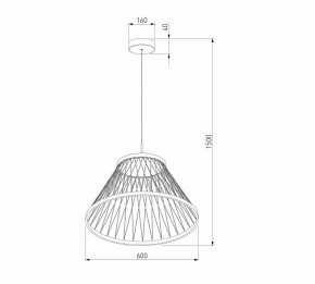 Подвесной светильник Eurosvet Cesta 40017/1 LED коричневый в Уфе - ufa.ok-mebel.com | фото 5