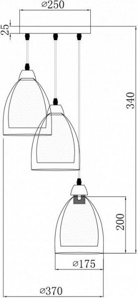 Подвесной светильник Freya Astery FR5375PL-03CH1 в Уфе - ufa.ok-mebel.com | фото 2