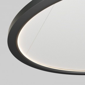 Подвесной светильник горизонтальный VEIL, 35 Вт, ?600?В1500 мм, LED 2700-6000K, IP20, пульт Д/У (в комплекте), черный, алюминий, акрил в Уфе - ufa.ok-mebel.com | фото 4
