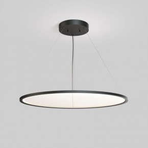 Подвесной светильник горизонтальный VEIL, 80 Вт, ?1000?В1500 мм, LED 2700-6000K, IP20, пульт Д/У (в комплекте), черный, алюминий, акрил в Уфе - ufa.ok-mebel.com | фото