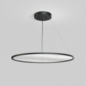 Подвесной светильник горизонтальный VEIL, 80 Вт, ?1000?В1500 мм, LED 2700-6000K, IP20, пульт Д/У (в комплекте), черный, алюминий, акрил в Уфе - ufa.ok-mebel.com | фото 2