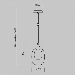 Подвесной светильник Maytoni Aura MOD016PL-01BS1 в Уфе - ufa.ok-mebel.com | фото 4