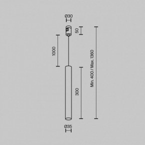 Подвесной светильник Maytoni Focus Led TR155-1-5W3K-B в Уфе - ufa.ok-mebel.com | фото 5