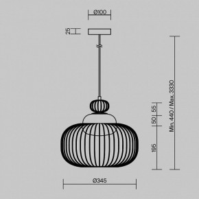 Подвесной светильник Maytoni Levitation MOD376PL-01G в Уфе - ufa.ok-mebel.com | фото 5