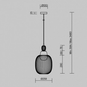 Подвесной светильник Maytoni Levitation MOD376PL-01G1 в Уфе - ufa.ok-mebel.com | фото 5