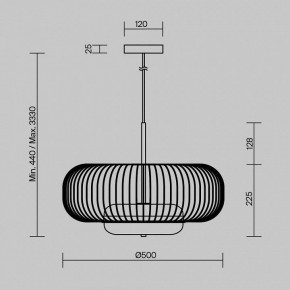 Подвесной светильник Maytoni Levitation MOD376PL-L30G3K в Уфе - ufa.ok-mebel.com | фото 5