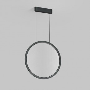 Подвесной светильник вертикальный VEIL, 35 Вт, ?600?2100 мм, LED 2700-6000K, IP20, пульт Д/У (в комплекте), черный, алюминий, акрил в Уфе - ufa.ok-mebel.com | фото 4