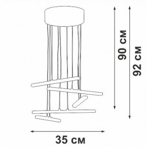 Подвесной светильник Vitaluce V3046 V3046-1/5S в Уфе - ufa.ok-mebel.com | фото 5