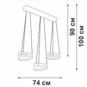 Подвесной светильник Vitaluce V3047 V3047-1/3S в Уфе - ufa.ok-mebel.com | фото 4