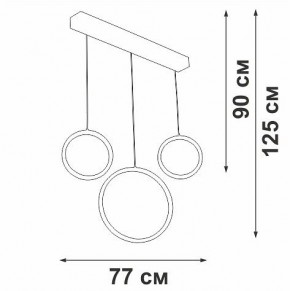Подвесной светильник Vitaluce V3050 V3050-1/3S в Уфе - ufa.ok-mebel.com | фото 5