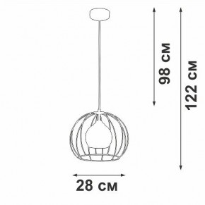 Подвесной светильник Vitaluce V3098 V3098-1/1S в Уфе - ufa.ok-mebel.com | фото 5
