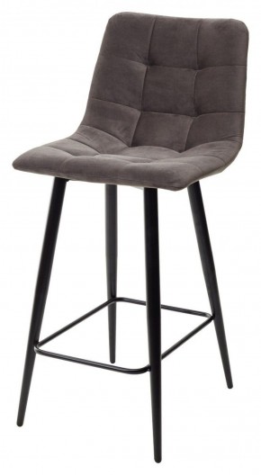 Полубарный стул CHILLI-QB графит #14, велюр / черный каркас (H=66cm) М-City в Уфе - ufa.ok-mebel.com | фото 1