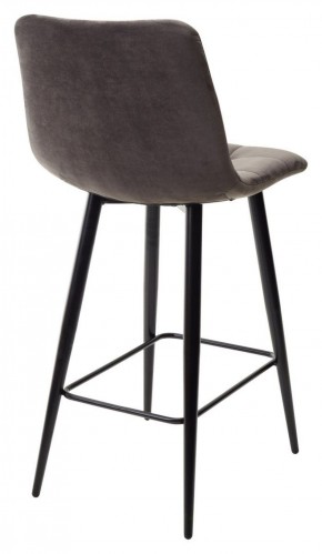 Полубарный стул CHILLI-QB графит #14, велюр / черный каркас (H=66cm) М-City в Уфе - ufa.ok-mebel.com | фото 4