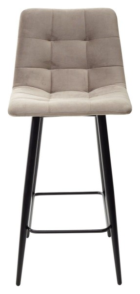 Полубарный стул CHILLI-QB латте #25, велюр / черный каркас (H=66cm) М-City в Уфе - ufa.ok-mebel.com | фото