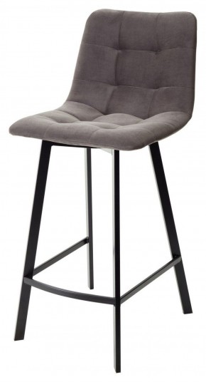 Полубарный стул CHILLI-QB SQUARE графит #14, велюр / черный каркас (H=66cm) М-City в Уфе - ufa.ok-mebel.com | фото