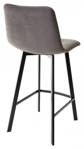 Полубарный стул CHILLI-QB SQUARE графит #14, велюр / черный каркас (H=66cm) М-City в Уфе - ufa.ok-mebel.com | фото 3