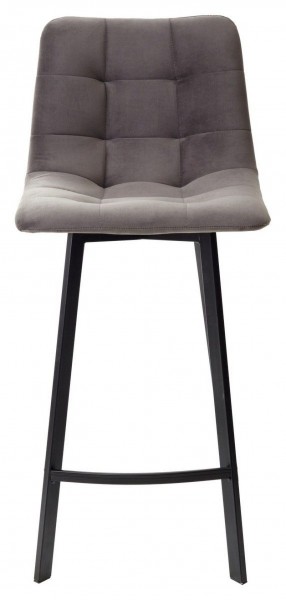 Полубарный стул CHILLI-QB SQUARE графит #14, велюр / черный каркас (H=66cm) М-City в Уфе - ufa.ok-mebel.com | фото 4