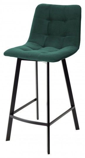 Полубарный стул CHILLI-QB SQUARE зеленый #19, велюр / черный каркас (H=66cm) М-City в Уфе - ufa.ok-mebel.com | фото 1