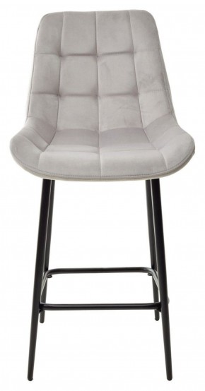 Полубарный стул ХОФМАН, цвет H-09 Светло-серый, велюр / черный каркас H=63cm М-City в Уфе - ufa.ok-mebel.com | фото 5