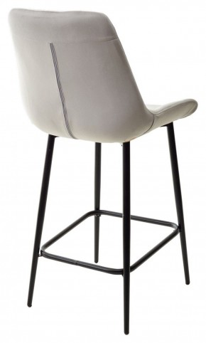 Полубарный стул ХОФМАН, цвет H-09 Светло-серый, велюр / черный каркас H=63cm М-City в Уфе - ufa.ok-mebel.com | фото 6
