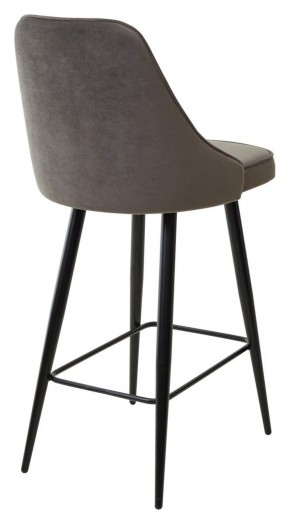 Полубарный стул NEPAL-PB ГРАФИТ #14, велюр/ черный каркас (H=68cm) М-City в Уфе - ufa.ok-mebel.com | фото 4