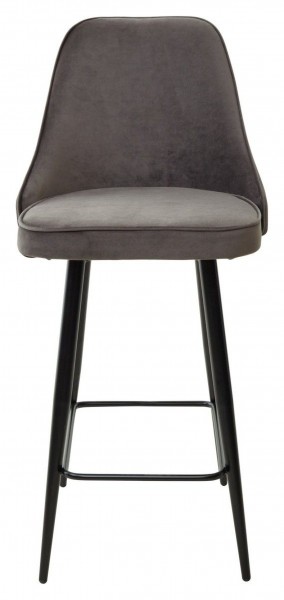 Полубарный стул NEPAL-PB ГРАФИТ #14, велюр/ черный каркас (H=68cm) М-City в Уфе - ufa.ok-mebel.com | фото 6