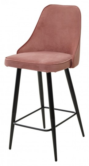 Полубарный стул NEPAL-PB РОЗОВЫЙ #15, велюр/ черный каркас (H=68cm) М-City в Уфе - ufa.ok-mebel.com | фото