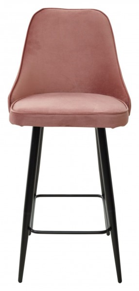 Полубарный стул NEPAL-PB РОЗОВЫЙ #15, велюр/ черный каркас (H=68cm) М-City в Уфе - ufa.ok-mebel.com | фото 5