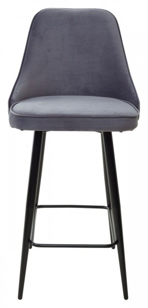 Полубарный стул NEPAL-PB СЕРЫЙ #27, велюр/ черный каркас (H=68cm) М-City в Уфе - ufa.ok-mebel.com | фото 5