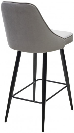 Полубарный стул NEPAL-PB СВЕТЛО- СЕРЫЙ BM-4, велюр/ черный каркас (H=68cm) М-City в Уфе - ufa.ok-mebel.com | фото 4