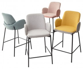 Полубарный стул NYX (H=65cm) VF106 желтый / VF120 серый М-City в Уфе - ufa.ok-mebel.com | фото 2