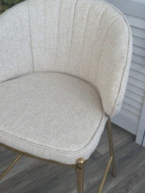 Полубарный стул WENDY TRF-11 светло-бежевый, ткань / золотой каркас (H=65) М-City в Уфе - ufa.ok-mebel.com | фото