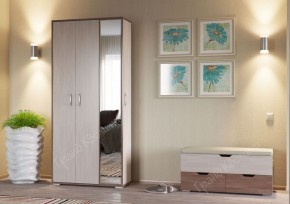 Прихожая ДОМИНО mini Бодега темный/светлый в Уфе - ufa.ok-mebel.com | фото 2