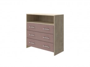 PROxSON Комод Varna (ЛДСП Бунратти+ткань Бунратти/Ultra Горячий шоколад) 90x40 в Уфе - ufa.ok-mebel.com | фото