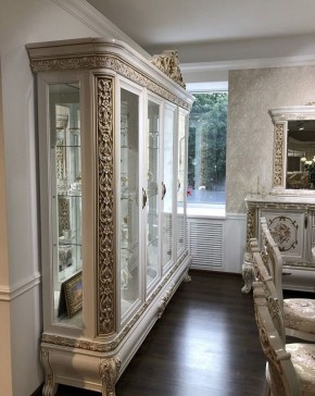 Сервант Алсу (белый глянец) в Уфе - ufa.ok-mebel.com | фото 4