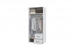 Шкаф 2-х створчатый с ящиками VICTOR (Белый) в Уфе - ufa.ok-mebel.com | фото 2