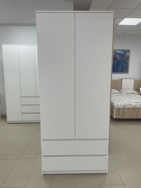 Шкаф 2-ств. с 2 ящиками "Бьянко" в Уфе - ufa.ok-mebel.com | фото 3