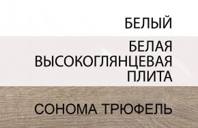 Шкаф 2D/TYP 20A, LINATE ,цвет белый/сонома трюфель в Уфе - ufa.ok-mebel.com | фото 4