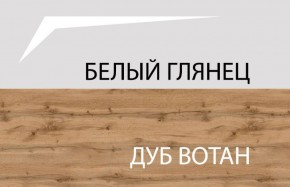 Шкаф 2DG с полками, TAURUS, цвет белый/дуб вотан в Уфе - ufa.ok-mebel.com | фото 4