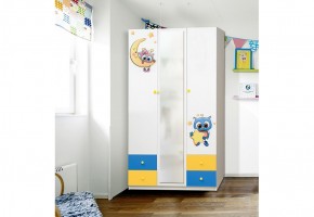 Шкаф 3-х дверный с ящиками и фотопечатью Совята 3.2 (1200) в Уфе - ufa.ok-mebel.com | фото