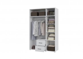 Шкаф 3-х створчатый с ящиками VICTOR (Белый) в Уфе - ufa.ok-mebel.com | фото 2