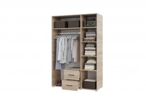 Шкаф 3-х створчатый с ящиками VICTOR (Сонома-Белый) в Уфе - ufa.ok-mebel.com | фото 2