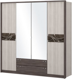 Шкаф 4-х дверный с зеркалом Шк69.2 МС Николь в Уфе - ufa.ok-mebel.com | фото