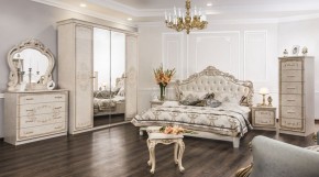 Шкаф 4-х створчатый (2+2) с Зеркалом Патрисия (крем) в Уфе - ufa.ok-mebel.com | фото 3