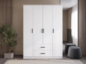 Шкаф 4-х створчатый Титан (белый) в Уфе - ufa.ok-mebel.com | фото
