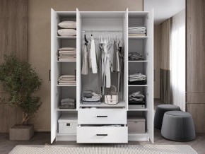 Шкаф 4-х створчатый Титан (белый) в Уфе - ufa.ok-mebel.com | фото 2
