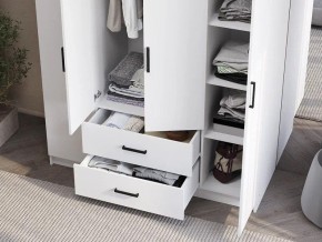 Шкаф 4-х створчатый Титан (белый) в Уфе - ufa.ok-mebel.com | фото 3
